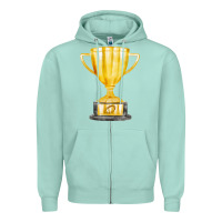 Seafoam throphy cup Zipper Hoodie - FaDigitalArtStudio