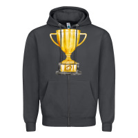 Smoke throphy cup Zipper Hoodie - FaDigitalArtStudio
