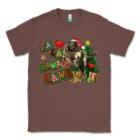 Chestnut Fa La La Trex Christmas Classic Tee - FaDigitalArtStudio