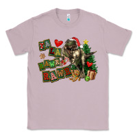 Lilac Fa La La Trex Christmas Classic Tee - FaDigitalArtStudio