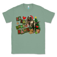 Sage Fa La La Trex Christmas Classic Tee - FaDigitalArtStudio