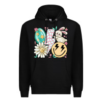 Black retro easter Premium Hoodie - MaliasSmallBusiness