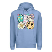 Colony Blue retro easter Premium Hoodie - MaliasSmallBusiness