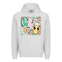 Dove Grey retro easter Premium Hoodie - MaliasSmallBusiness