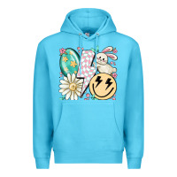Ocean Blue retro easter Premium Hoodie - MaliasSmallBusiness