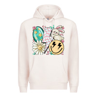 Pale Pink retro easter Premium Hoodie - MaliasSmallBusiness