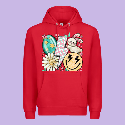 Retro Easter Premium Hoodie Designed By Maliassmallbusiness