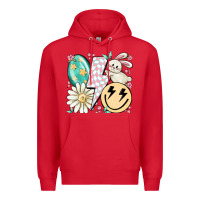 Red retro easter Premium Hoodie - MaliasSmallBusiness