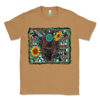Toasted Coconut american bison wıth sunflower and gemstone Classic Tee - RanaPortraitStore