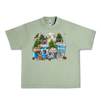 Oil Green Wolf coffee cups Urban Heavy Tee - texasbilliewilder