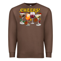 Chestnut Cheers Christmas Coctail Premium Sweatshirt - AdoDesignShop