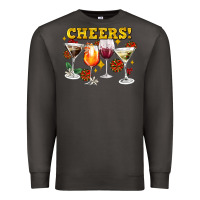 Smoke Cheers Christmas Coctail Premium Sweatshirt - AdoDesignShop