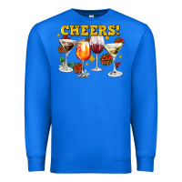 True Royal Cheers Christmas Coctail Premium Sweatshirt - AdoDesignShop