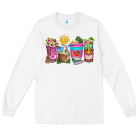 White aloha coffe cups Long Sleeve Tee - texasbilliewilder