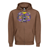 Chestnut halloween rainbow Zipper Hoodie - CowhideDigitalArt