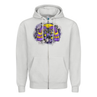 Dove Grey halloween rainbow Zipper Hoodie - CowhideDigitalArt