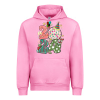 Fuchsia Pink 2024 happy new year Urban Hoodie - MaliasSmallBusiness