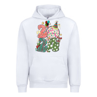 White 2024 happy new year Urban Hoodie - MaliasSmallBusiness