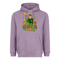 Lavender st patricks clover king  with shamrocks Heavyweight Hoodie - AdoDesignShop