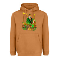 Meerkat st patricks clover king  with shamrocks Heavyweight Hoodie - AdoDesignShop