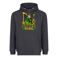 Smoke st patricks clover king  with shamrocks Heavyweight Hoodie - AdoDesignShop
