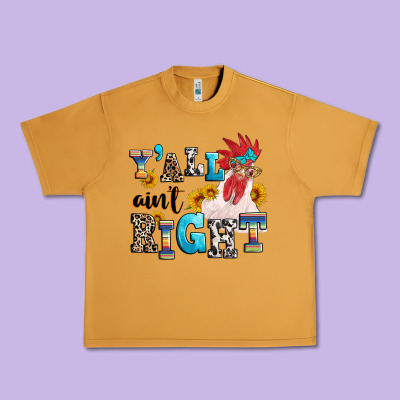 Y'all Ain't Right Crazy Urban Heavy Tee Designed By Texasbilliewilder