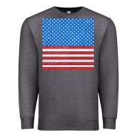 Charcoal Heather Glitter 4th Of July Seamless Pattern Premium Sweatshirt - BundleAndBundleShop