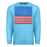 Ocean Blue Glitter 4th Of July Seamless Pattern Premium Sweatshirt - BundleAndBundleShop