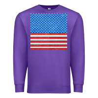 Purple Glitter 4th Of July Seamless Pattern Premium Sweatshirt - BundleAndBundleShop