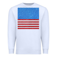White Glitter 4th Of July Seamless Pattern Premium Sweatshirt - BundleAndBundleShop