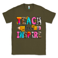 Army Green teach love inspire Classic Tee - Zillion Design Studio
