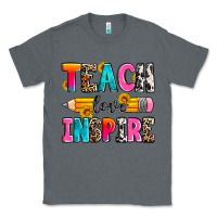 Charcoal Heather teach love inspire Classic Tee - Zillion Design Studio