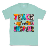 Seafoam teach love inspire Classic Tee - Zillion Design Studio