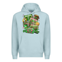 Blue Mist st patrick's day cassette tapes Premium Hoodie - MaliasSmallBusiness