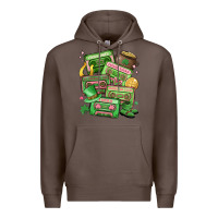 Coffee st patrick's day cassette tapes Premium Hoodie - MaliasSmallBusiness