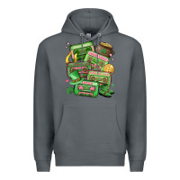 Rock st patrick's day cassette tapes Premium Hoodie - MaliasSmallBusiness