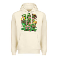 Sandshell st patrick's day cassette tapes Premium Hoodie - MaliasSmallBusiness