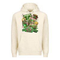 Tofu st patrick's day cassette tapes Premium Hoodie - MaliasSmallBusiness