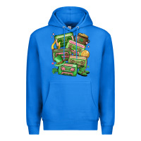 True Royal st patrick's day cassette tapes Premium Hoodie - MaliasSmallBusiness