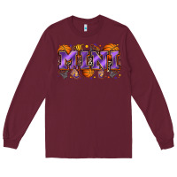 Burgundy mini basketball Long Sleeve Tee - Zillion Design Studio