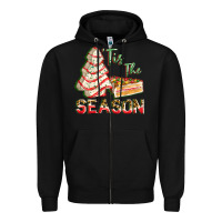Black tis the season Zipper Hoodie - FaDigitalArtStudio