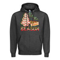 Charcoal Heather tis the season Zipper Hoodie - FaDigitalArtStudio