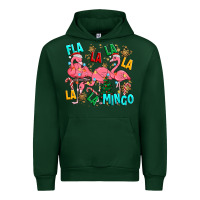 Forest Green christmas fla la la la la mingo Urban Hoodie - MaliasSmallBusiness
