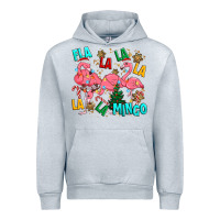 Heather Grey christmas fla la la la la mingo Urban Hoodie - MaliasSmallBusiness
