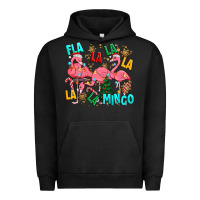 Pigment Black christmas fla la la la la mingo Urban Hoodie - MaliasSmallBusiness