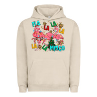 Pigment French Oak christmas fla la la la la mingo Urban Hoodie - MaliasSmallBusiness