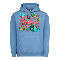 Pigment Pebble Blue christmas fla la la la la mingo Urban Hoodie - MaliasSmallBusiness