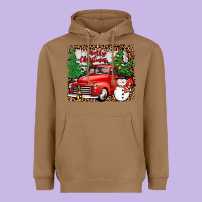 Merry Christmas Heavyweight Hoodie Designed By Jahusdesignshop