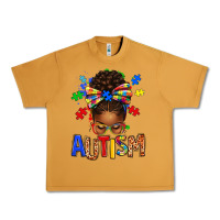 Peanut Butter Autism Awareness afro messy bu Urban Heavy Tee - texasbilliewilder