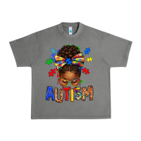 Tornado Autism Awareness afro messy bu Urban Heavy Tee - texasbilliewilder